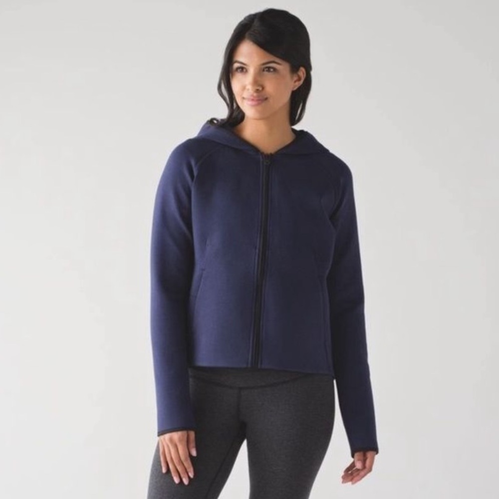 Lululemon City Bound Hoodie Heathered Deep Indigo 4